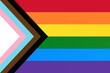 LGBTQ Progress rainbow flag. Pride Flag. LGBT
