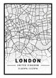 London - United Kingdom Light City Map