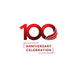 100 year anniversary logo design. vector - template - illustration