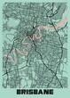Brisbane - Australia Peony City Map