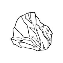 Stone Sketch Vector Illustration Hand Draw