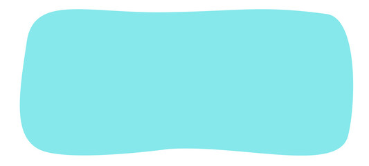 Aufkleber - Blue abstract shape fun comic design for fluid liquid web banner frame and picture with copy space text modern simple curve cartoon illustration poster