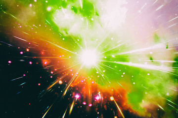 Wall Mural - pulsar. the elements of this image furnished by nasa.