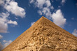 The Great Pyramid of Giza close-up in Egypt