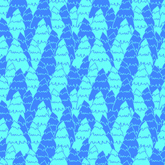 Christmas background vector seamless pattern of stylized Christmas trees. Wallpaper for wrapping paper, invitations, paper and cards, website backgrounds. New Year and Christmas festive forest conifer
