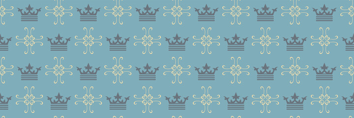 Wall Mural - Royal background pattern in vintage style for your design. Seamless background for wallpaper, textures.