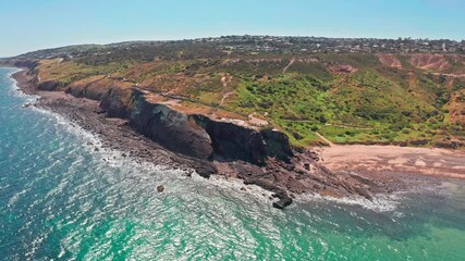 Wall Mural - South Australia Adelaide Hallett Cove beach. Aerial view of coast