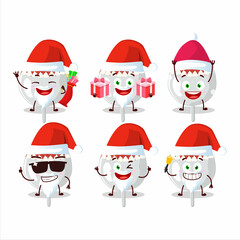 Sticker - Santa Claus emoticons with christmas hat cookies candy cartoon character