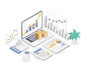 Poster - Data analysis of business development and earnings