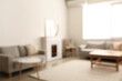 © Pixel-Shot - Stylish interior of living room, blurred view