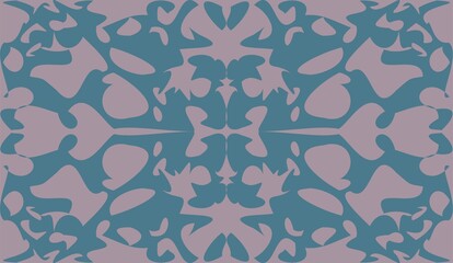 Fototapete - illustration design of light gray and blue color abstract vintage mandala background perfect for wallpaper, patterns and sign