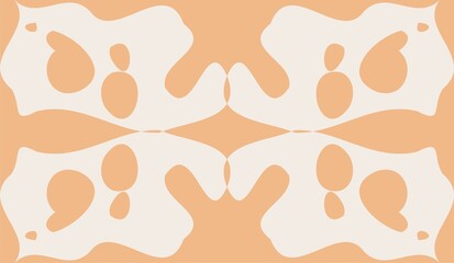 Fototapete - illustration design of peach and cream color abstract background perfect for wallpaper, patterns and sign
