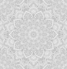 Seamless mandala pattern geometric. Decorative floral seamless pattern. Mandala in indian motifs for fabric.