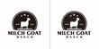 vintage milch goat logo reference