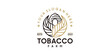 vintage tobacco farm logo with line art style, logo reference