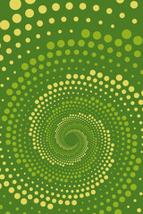 Sticker - Vector spiral background of dots