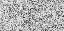 Panorama Of White Pebbles Floor Pattern And Background Seamless
