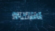 Artificial Intelligence title key word on a binary code digital network background