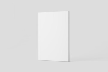 Softcover Book Cover White Blank Mockup