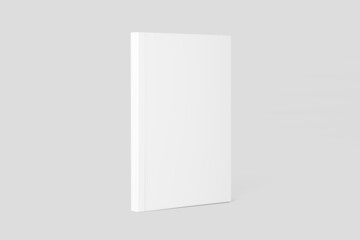 Softcover Book Cover White Blank Mockup