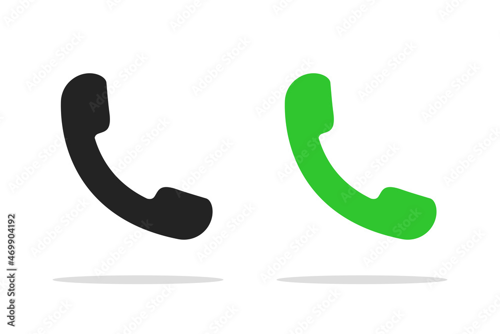Phone icon in a trendy flat style isolated on a white background using ...