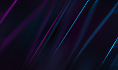 Wall Mural - bright abstract blurred background with bokeh. blurred lights, neon glowing lines on a dark backgrou