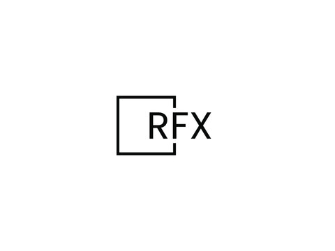 RFX letter initial logo design vector illustration