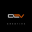 DEV Letter Initial Logo Design Template Vector Illustration