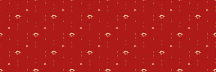 Wall Mural - Beautiful background pattern with decorative elements on a red background for your design, seamless pattern, background texture. Vector illustration 