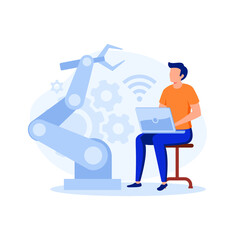 Poster - remotely operated robots illustration exclusive design inspiration