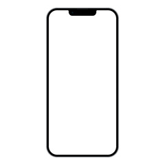 Poster - Smartphone blank screen, phone mockup. Template for infographics or presentation UI design interface