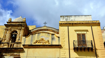 Wall Mural - church of maria ss delle grazie castellammare del golfo sicily italy 