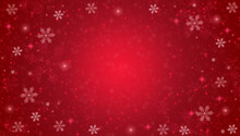 Red Christmas Snowflake Background.