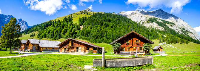 Sticker - landscape at the Risstal Valley in Austria