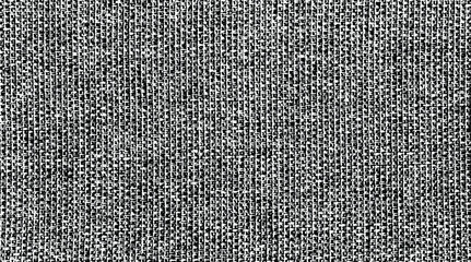 Poster - Vector fabric texture. Distressed texture of weaving fabric. Grunge background. Abstract halftone vector illustration. Overlay to create interesting effect and depth. Black isolated on white. EPS10.