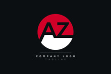 AZ Letter Logo Design. Creative Modern AZ Letters Icon Vector Illustration.