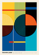 © CallahanLounge - Geometric and Minimalist Composition for Wall Decoration, Postcard or Brochure Design, Inspired by the Bauhaus Movement. Vector EPS10.