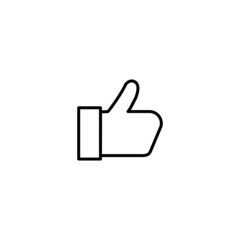 Wall Mural - thumb up, like hand icon, like hand sign vector