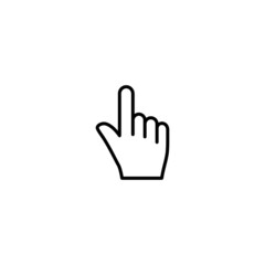 Poster - Hand cursor click icon vector