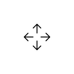 Poster - Move cursor icon, move cursor sign vector