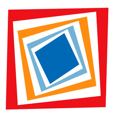 Poster - Abstract op-art element. Optical, visual art, artistic element illustration