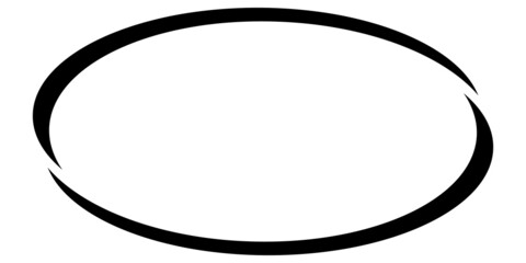 Oval, ellipse empty, blank circular banner shape. Oval, ellipse frame, border