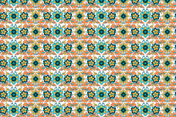 Poster - Indian floral seamless pattern background vector