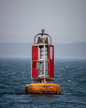 Red Buoy On The Sea While Travelling To White Head Island