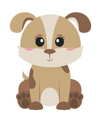 Sticker - cute dog cartoon