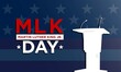 Martin Luther King Jr. Day Background. Banner, Poster, Greeting Card.