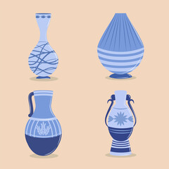 Wall Mural - different pottery vase