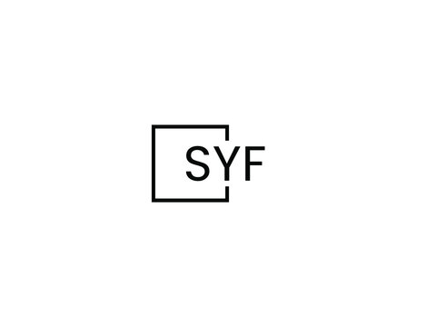 SYF letter initial logo design vector illustration
