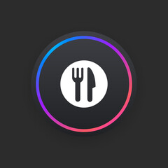 Wall Mural - Restaurant Menu -  UI Icon