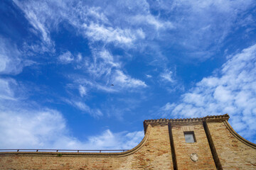 Fototapete - Historic castle of Fano, Italy